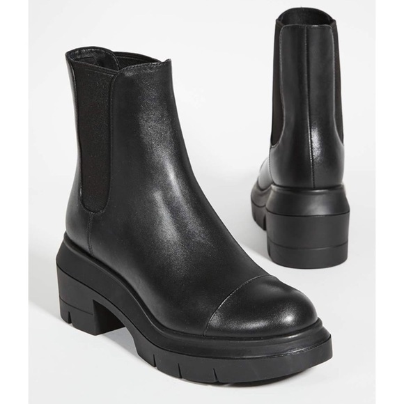 stuart weitzman women's norah block heel platform chelsea boots